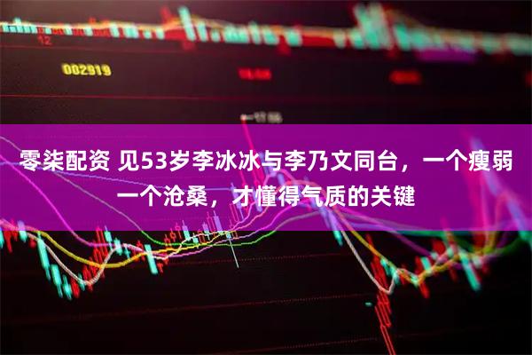 零柒配资 见53岁李冰冰与李乃文同台,一个瘦弱一个沧桑,才懂得气质的关键